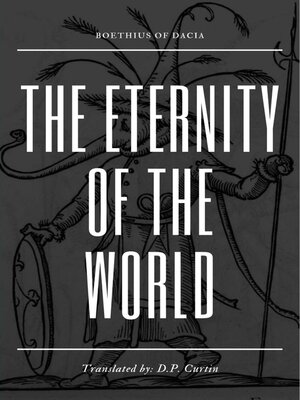 cover image of The Eternity of the World